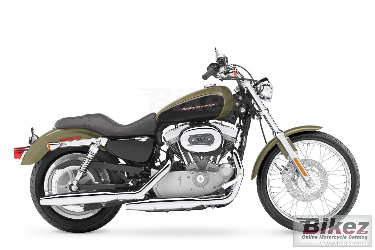 Big Harley-Davidson xl883c sportster custom picture and wallpaper from Bikez.com